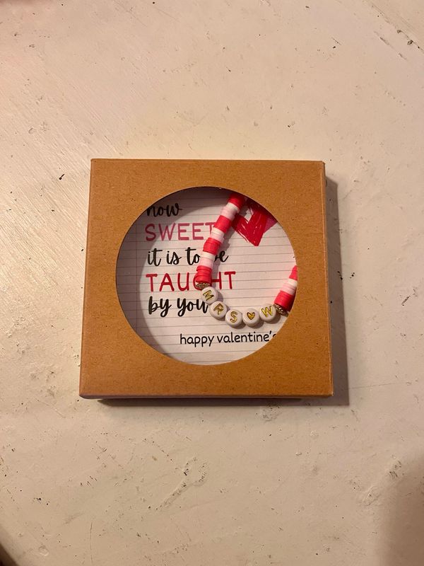 Teacher Valentine Bracelet
