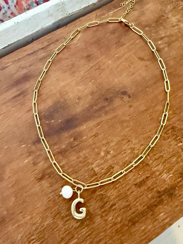 Initial Charm Necklace