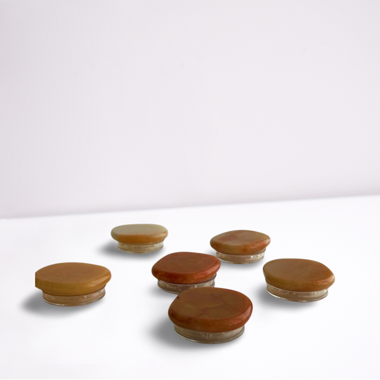 Marble Stone Phone Grip | Brown Natural Stone Adhesive Phone Grip and Stand, Compatible with all phones and tablets
