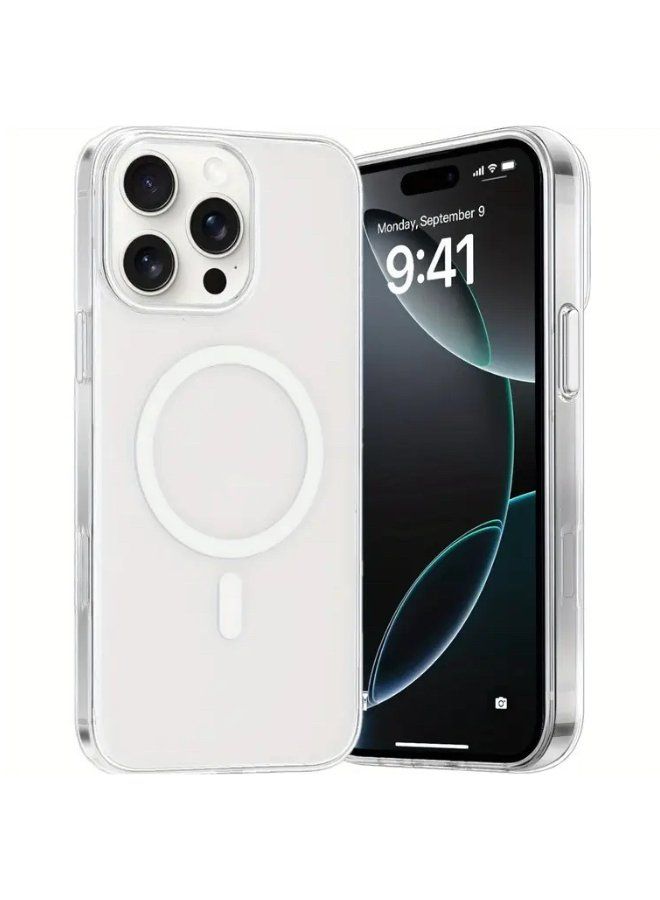 Voyager Shell | iPhone 16 Pro Max Case Magnetic back, MagSafe Compatible Clear Case | Shockproof Protection, Anti Yellow Clear Case, Magnetic Clear Transparent phone case