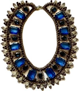 1950&#39;s Czechoslovakian  rhinestone and cut glass necklace