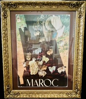 1950&#39;s 60&#39;s Moroccan Travel poster