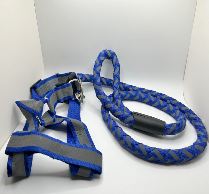 Dog Leash and Harness, Durable, Reflective Dog Leash with Harness For Small to Medium dogs 5 assorted colors