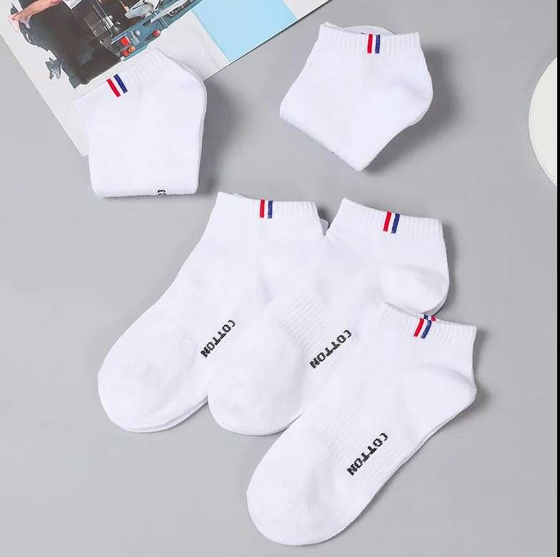 5 Pcs Men&#39;s and Boys Fashion Breathable Sweat-Absorbent Socks