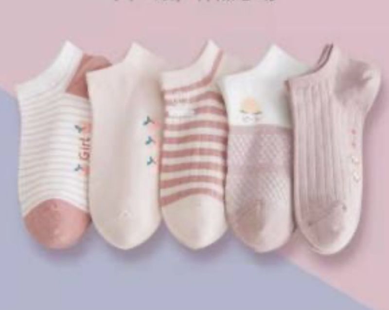 5-Pack Cute &amp; Funny Low Ankle Socks for Girls &amp; Women – Pink &amp; Playful!
