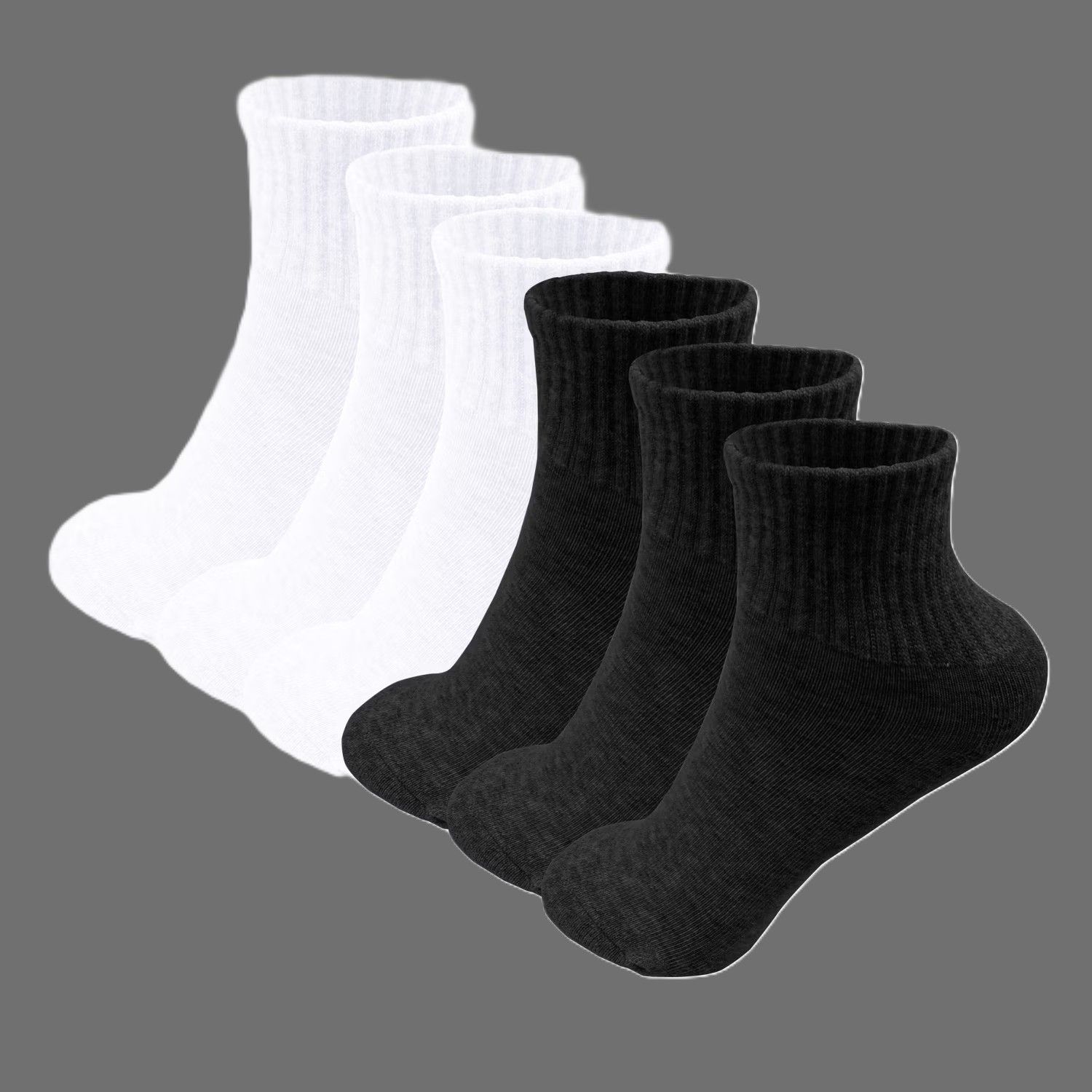 Women&#39;s 5-Pairs. Sports Socks in Black or White! Low Cut