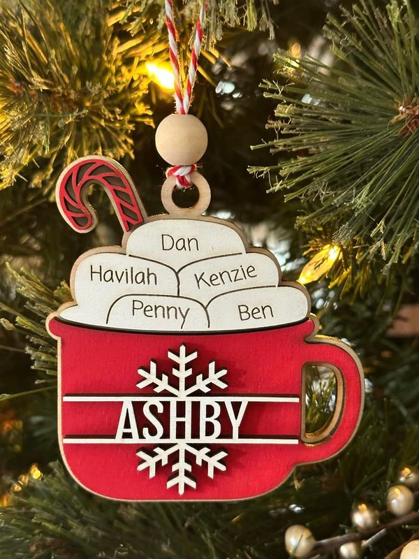 Hot Cocoa - Family Ornament