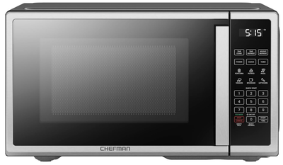 Chefman Countertop Microwave Oven 1.1 Cu. Ft. Digital Stainless Steel Microwave 1000 Watts with 6 Auto Menus, 10 Power Levels, Eco Mode, Memory, Mute Function, Child Safety Lock, Easy Clean