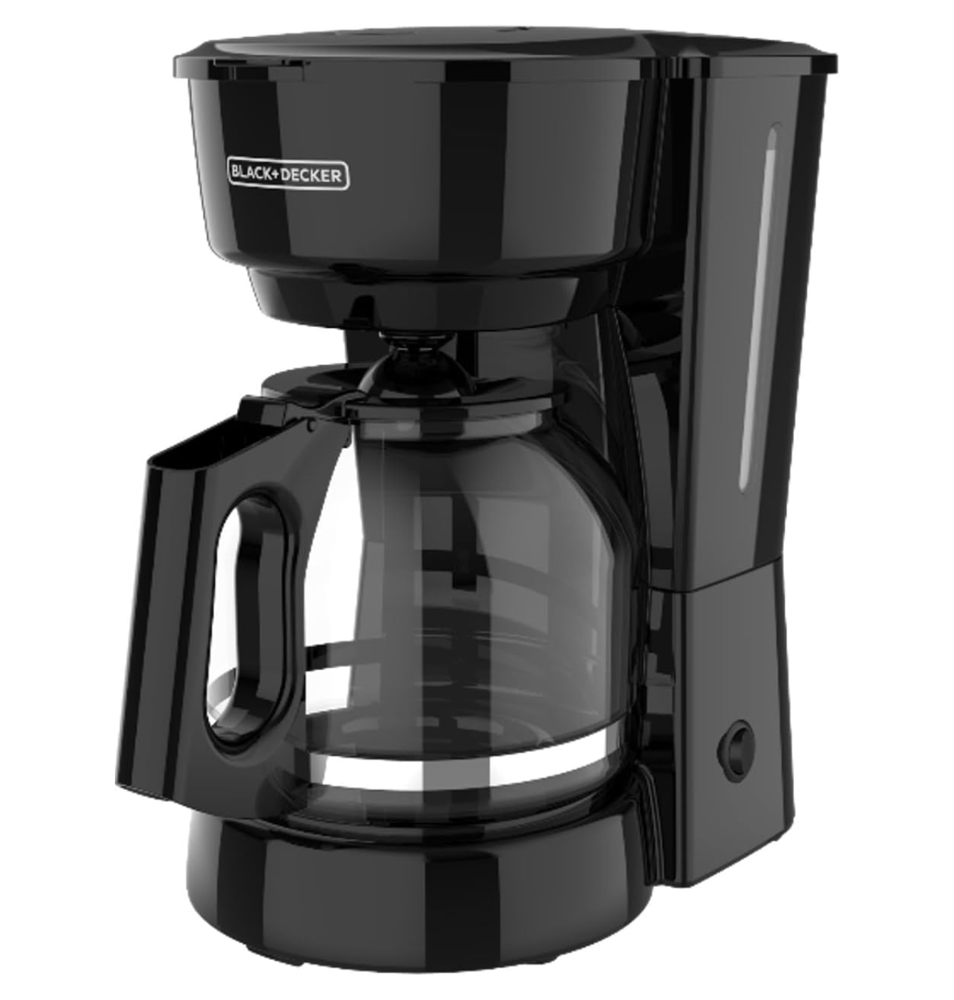BLACK+DECKER 12-Cup Coffee Maker with Easy On/Off Switch, Easy Pour, Non-Drip Carafe with Removable Filter Basket, Vortex Technology, Black