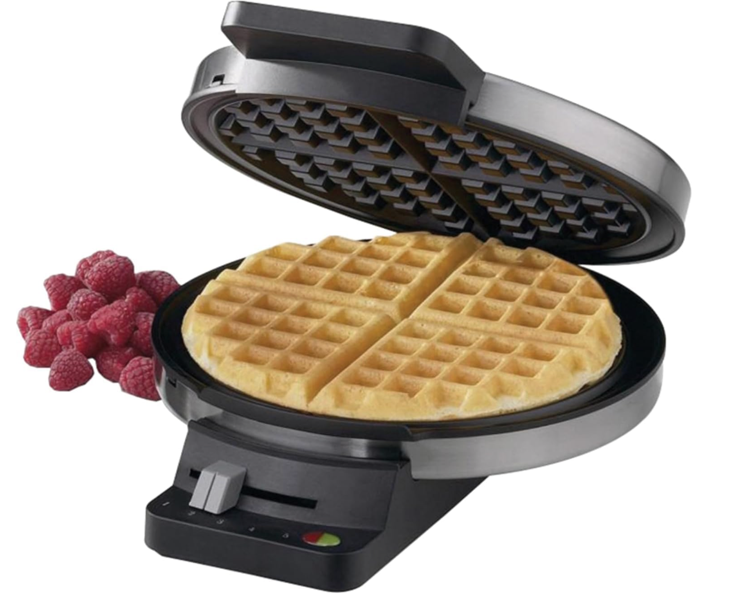 Cuisinart WMR-CAP2 Round Classic Waffle Maker, Brushed Stainless,Silver