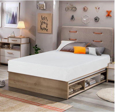 FDW 8 inch Twin Mattress Gel Memory Foam Mattress for Cool Sleep &amp; Pressure Relief, Medium Firm Mattresses CertiPUR-US Certified/Bed-in-a-Box/Pressure Relieving (8 in, Twin)
