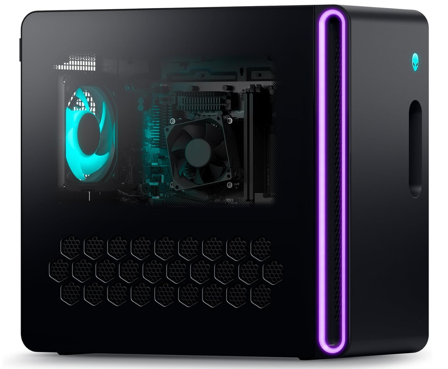 Alienware Aurora R16 Gaming Desktop - Intel Core i7-14700F Processor, 16GB DDR5 RAM, 512GB SSD + 1TB HDD, NVIDIA GeForce RTX 4060 8GB GDDR6, Windows 11 Home, Onsite Service - Black
