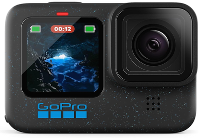 GoPro HERO12 Black - Waterproof Action Camera with 5.3K60 Ultra HD Video, 27MP Photos, HDR, 1/1.9&quot; Image Sensor, Live Streaming, Webcam, Stabilization