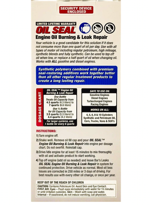 Bar's Leaks OS-1 Seal Engine Oil Burning/Leak Repair - 16.9 oz.