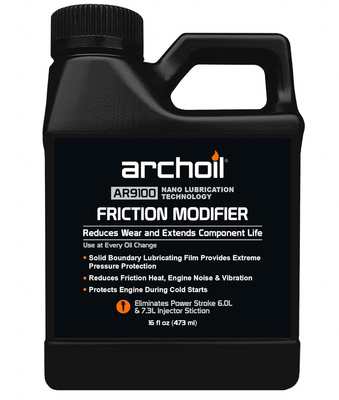 Archoil AR9100 Oil Additive (16oz) for All Vehicles - Powerstroke Cold Starts, Eliminates Injector Problems