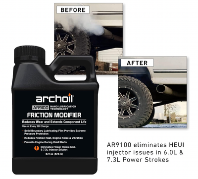Archoil AR9100 Oil Additive (16oz) for All Vehicles - Powerstroke Cold Starts, Eliminates Injector Problems