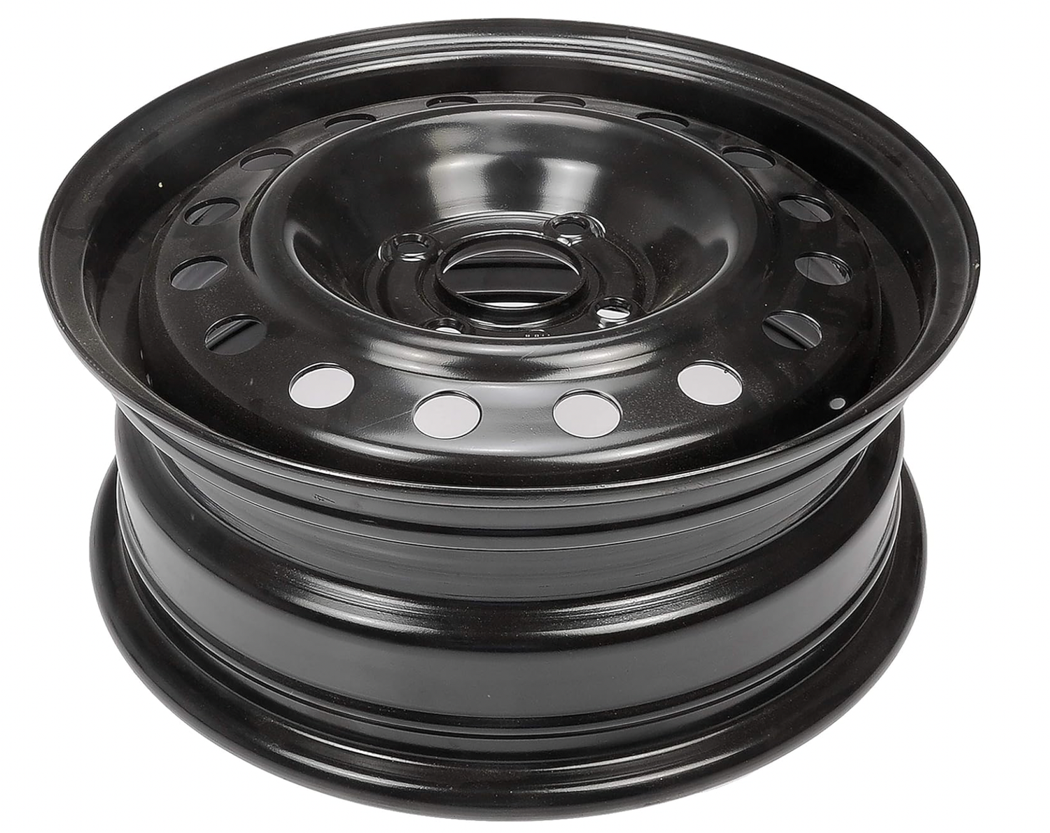 Dorman 939-115 15 X 6 In. Steel Wheel Compatible with Select Ford Models, Black