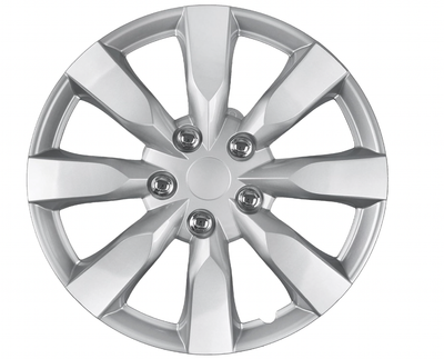 BDK (4-Pack) Premium 16" Wheel Rim Cover Hubcaps OEM Style Replacement Snap On Car Truck SUV Hub Cap - 16 Inch Set, Abs,Steel, Acrylonitrile Butadiene Styrene