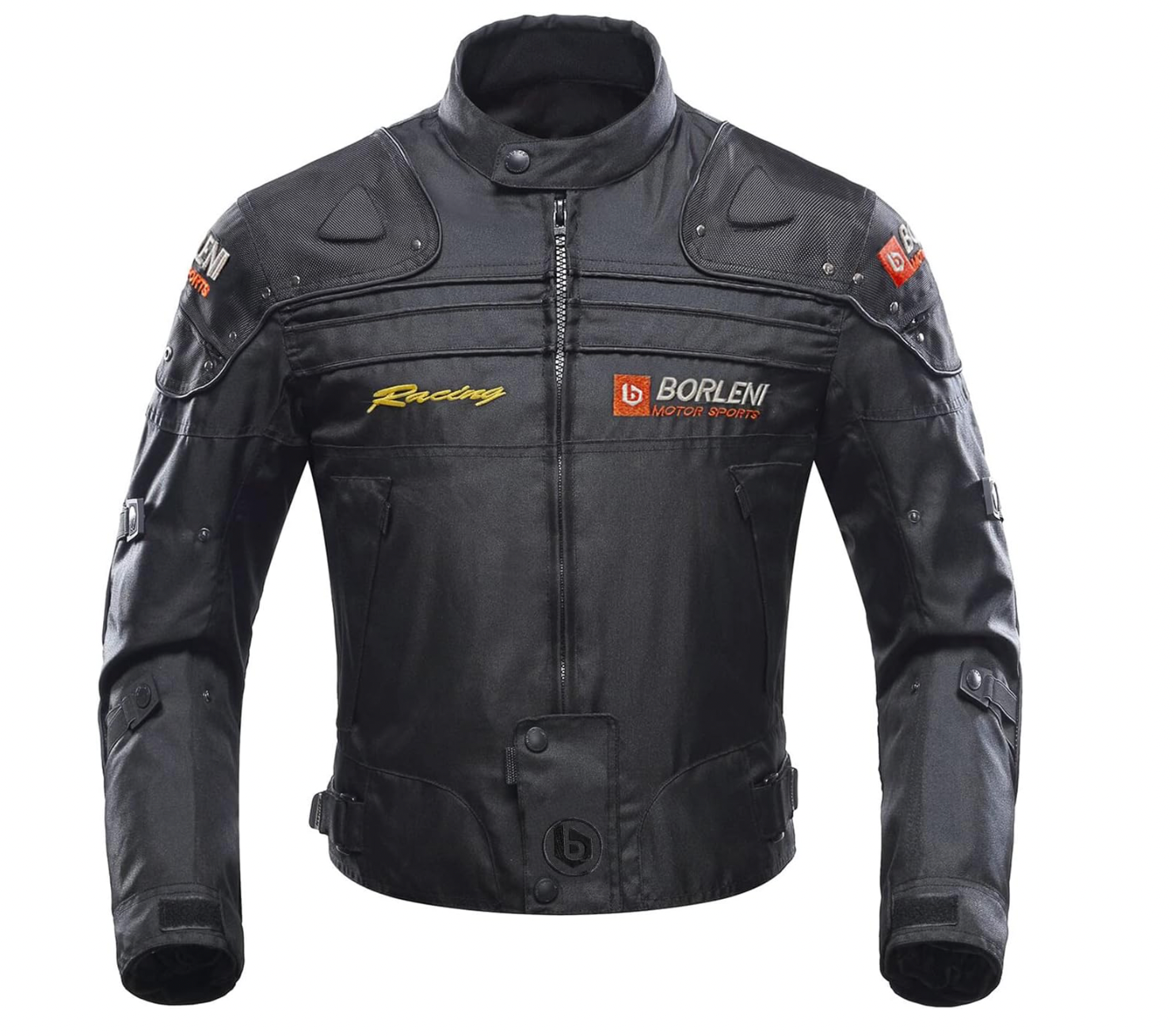 BORLENI Motorcycle Jacket Motorbike Riding Jacket Windproof Motorcycle Full Body Protective Gear Armor