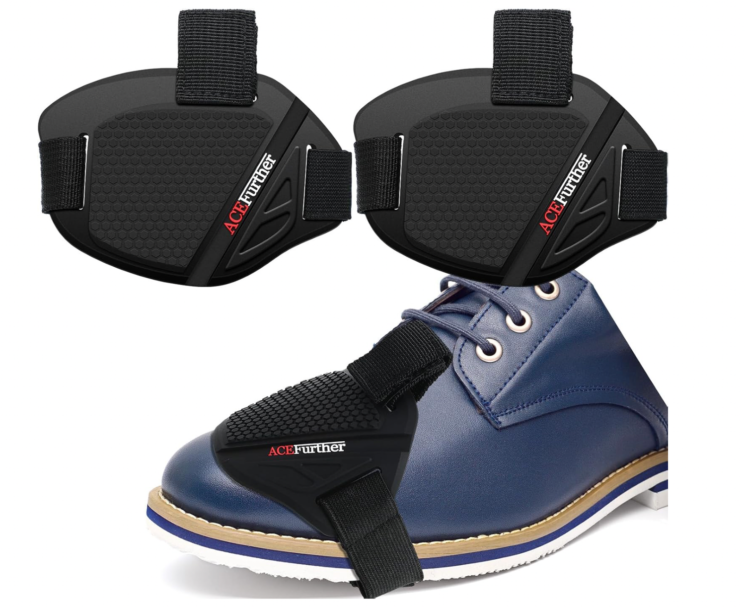 2 Pieces Motorcycle Shoe Protector Motorbike Shift Pad Motorcycle Shifter Shoe Protector Shoe Boot Cover Rubber Motorcycle Gear Shift Pad Soft Shift Boot Cover for Shoes Boots Protector Cover, Black