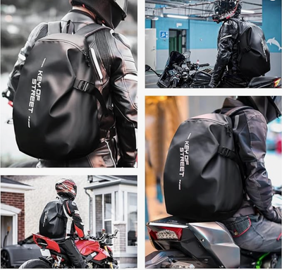 Motorcycle Backpack,Waterproof Helmet Backpack for Men,Motorcycle Accessories,Travel Backpack