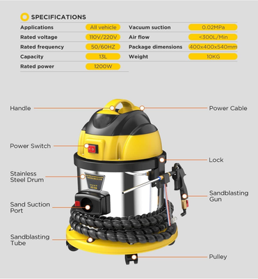 Automotive Engine Intake Pipe Valve Clean Machine Valvetronic System Walnut Powder Sand Carbon Deposits Cleaner Automotive Cleaning Tools Walnut Sand DE-Carbon Cleaner Engine System Cleaners 110/220V