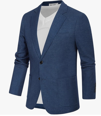 GRACE KARIN Men&#39;s Casual Blazer Suit Jackets 2 Button Lightweight Sport Coats