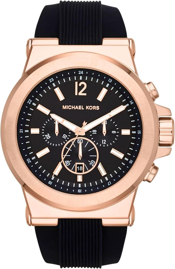 Michael Kors Dylan Men&#39;s Watch, Stainless Steel Chronograph Watch for Men with Steel or Silicone Band