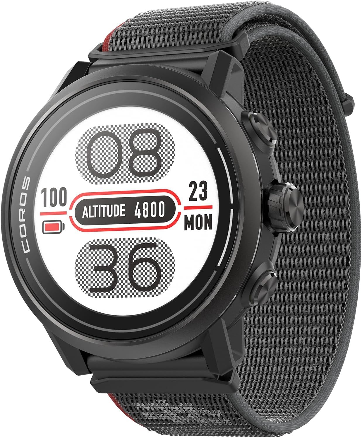 COROS APEX 2 GPS Outdoor Watch,1.2&quot; Sapphire Screen,14 Days/40 Hours Battery Life,5 Satellite Systems, Offline Maps, Heart Rate Monitor, Music, Triathlon, Multisport, Training Plan and Workout-Black