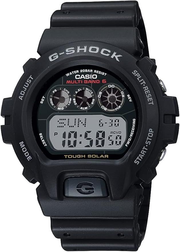 Casio G-Shock GW6900-1 Men&#39;s Tough Solar Black Resin Sport Watch