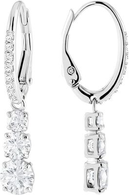 Swarovski Attract Trilogy Crystal Necklace and Earrings Jewelry Collection