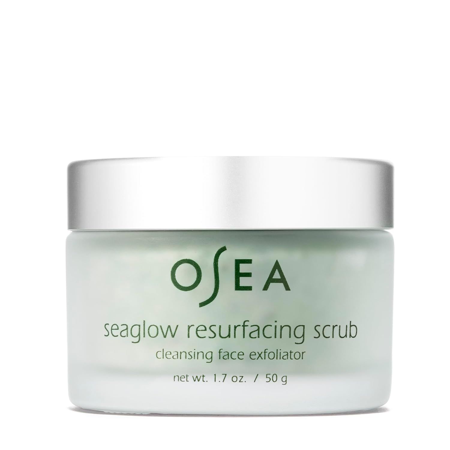 OSEA Seaglow Resurfacing Face Cleanser and Scrub 1.7oz - Facial Scrub - Facial Cleanser - 2-in1 Face Scrub &amp; Cleanser for All Skin Types - Facial Exfoliator and Cleanser - Clean Beauty - Vegan