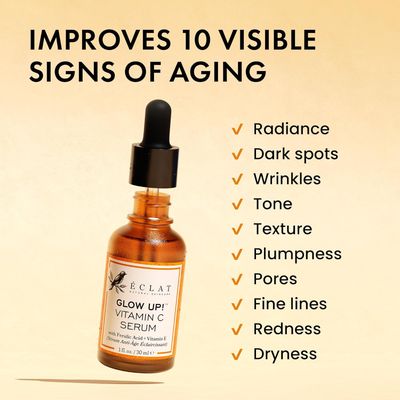 Vitamin C Face Serum - Dark Spot Remover Facial Serum, Vit C Serum with Hyaluronic Acid, Ferulic Acid, &amp; Vit E - Anti Aging and Skin Brightening Serum, Pure Vitamin C Serum Skin Care
