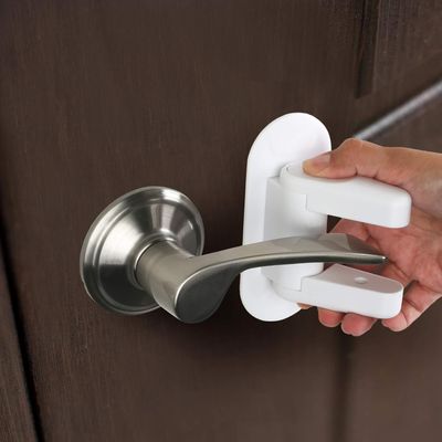 Door Lever Lock (2 Pack) Child Proof Doors &amp; Handles, Adhesives - Child Safety by Tuut