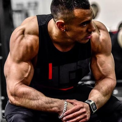 Men's Gym Bodybuilding Stringer Tank Top Workout Muscle Cut Shirt Fitness Sleeveless Vest