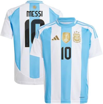 Argentina 24 Lionel Messi Home Jersey