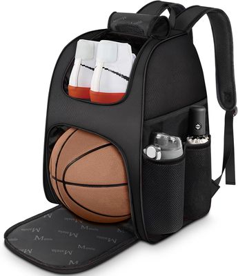MATEIN Basketball Bag, Sturdy Soccer Bag with Ball Holder &amp; Shoe Compartment, Large Basketball Backpack for Training Equipment, Water Resistant Sports Ball Bags Fits Volleyball Football, Colorful