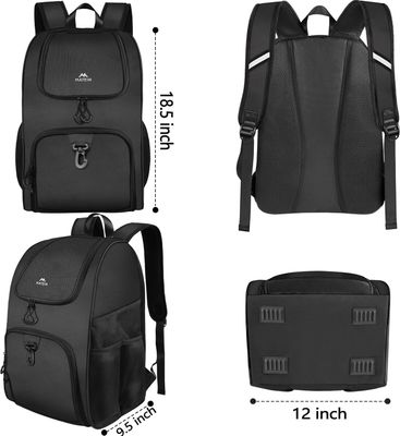 MATEIN Basketball Bag, Sturdy Soccer Bag with Ball Holder &amp; Shoe Compartment, Large Basketball Backpack for Training Equipment, Water Resistant Sports Ball Bags Fits Volleyball Football, Colorful