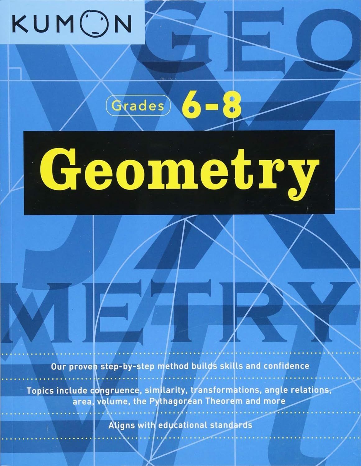Kumon Geometry-Grades 6-8 (Kumon Middle School Math Workbooks) (USED)