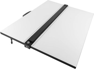 Pacific Arc Drafting Board, Portable Drafting Table with Parallel Bar, 23 x 31 Inches