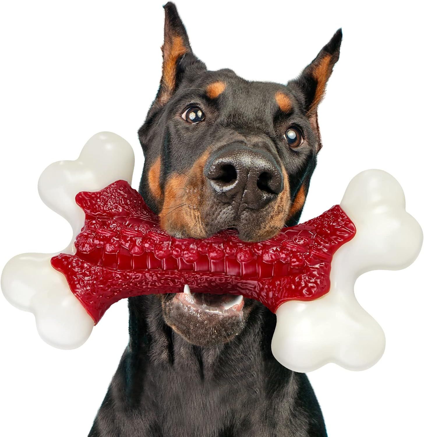 Tough Dog Toys, Toys for Aggressive Chewers Large Breed, Chew Dogs, Bone Toy Nylon Dogs Almost Indestructible
