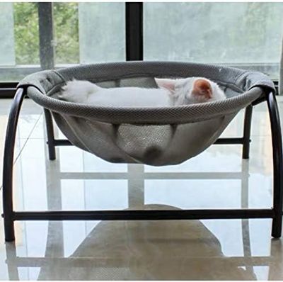Cat Bed Dog/Pet Hammock Bed Free-Standing Cat Sleeping Cat Supplies Pet Supplies Whole Wash Stable &amp; Breathable Easy Assembly Indoors Outdoors, 16.9 in x 16.9 in x 9.5 in