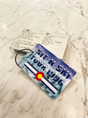 Sit-n-Ski Tour Luggage Tag