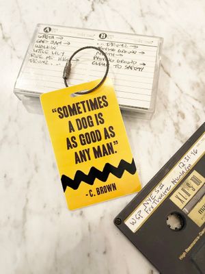 C. Brown Dog Luggage Tag