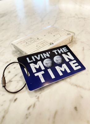 Livin' the Moon Time Luggage Tag