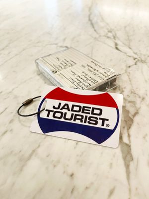 Jaded Tourist Luggage Tag