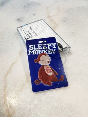 Sleepy Monkey Luggage Tag