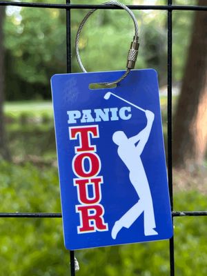 Panic Tour Golfer Luggage Tag