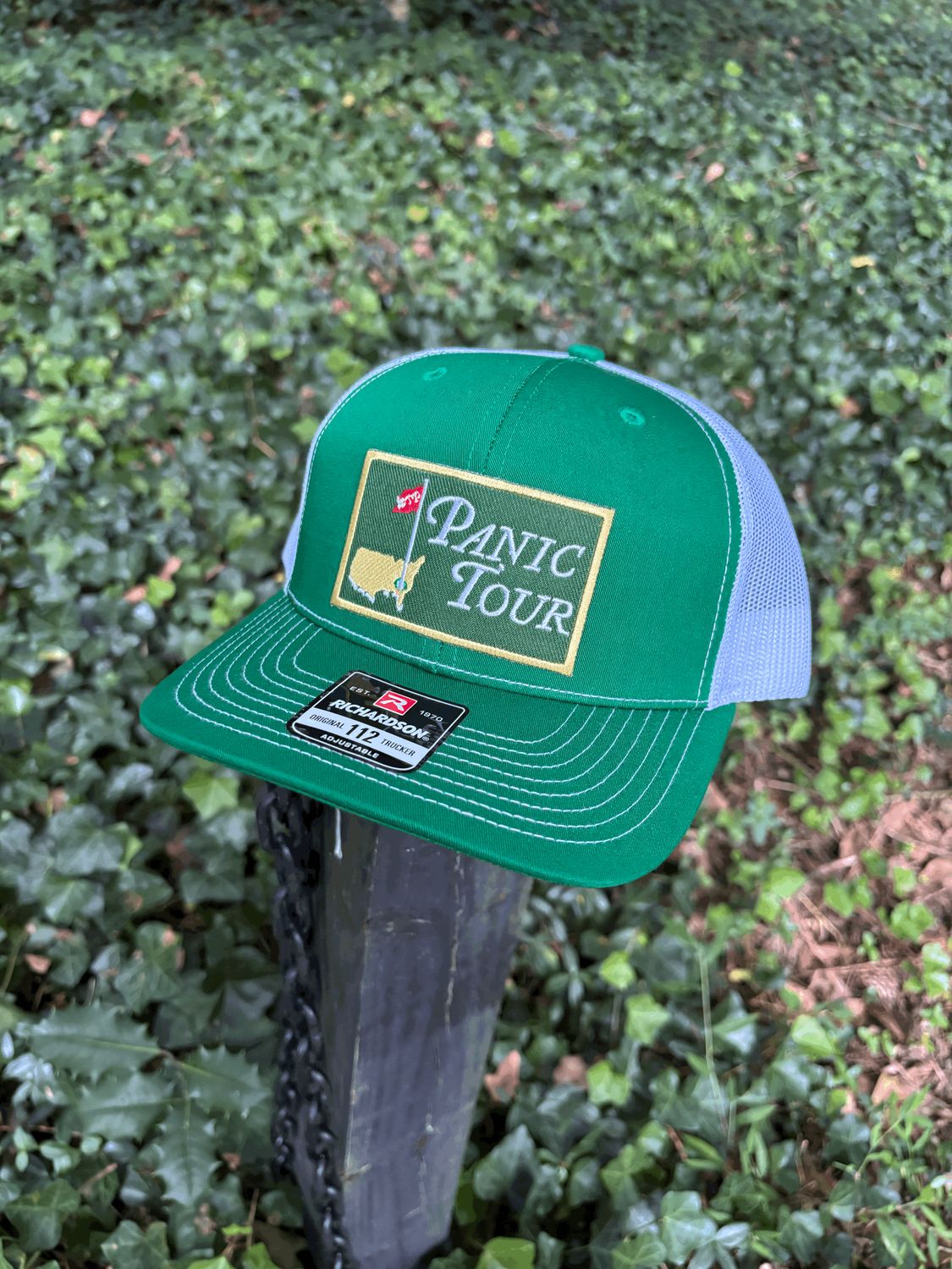 Richardson 112 with custom Panic Tour patch