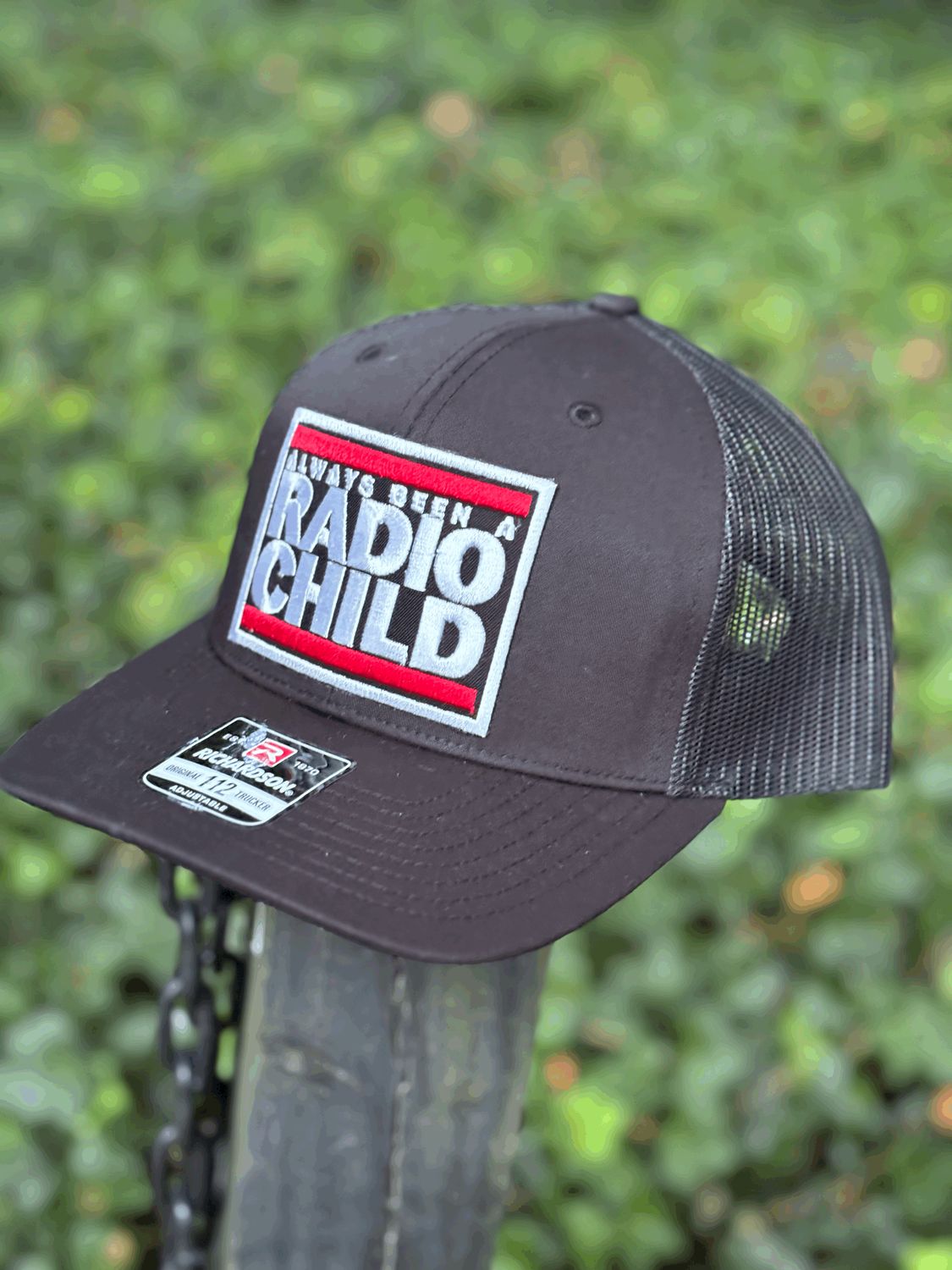 Richardson 112 hat with custom Radio Child patch